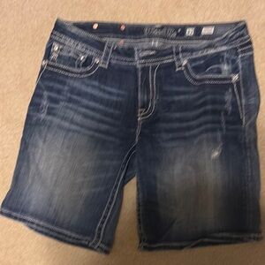 Miss Me Blue Jean Shorts Classic Style